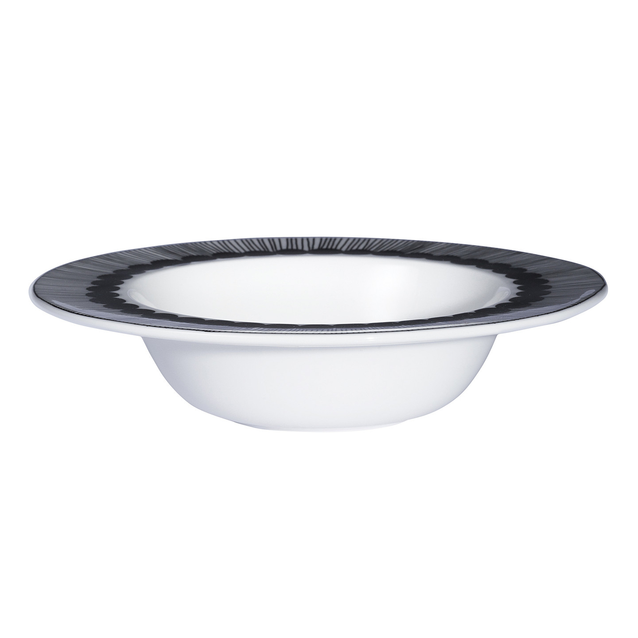 Marimekko tableware Oiva deep plate white/black 2,5 dl 066683-190 - De  Blaker exclusief