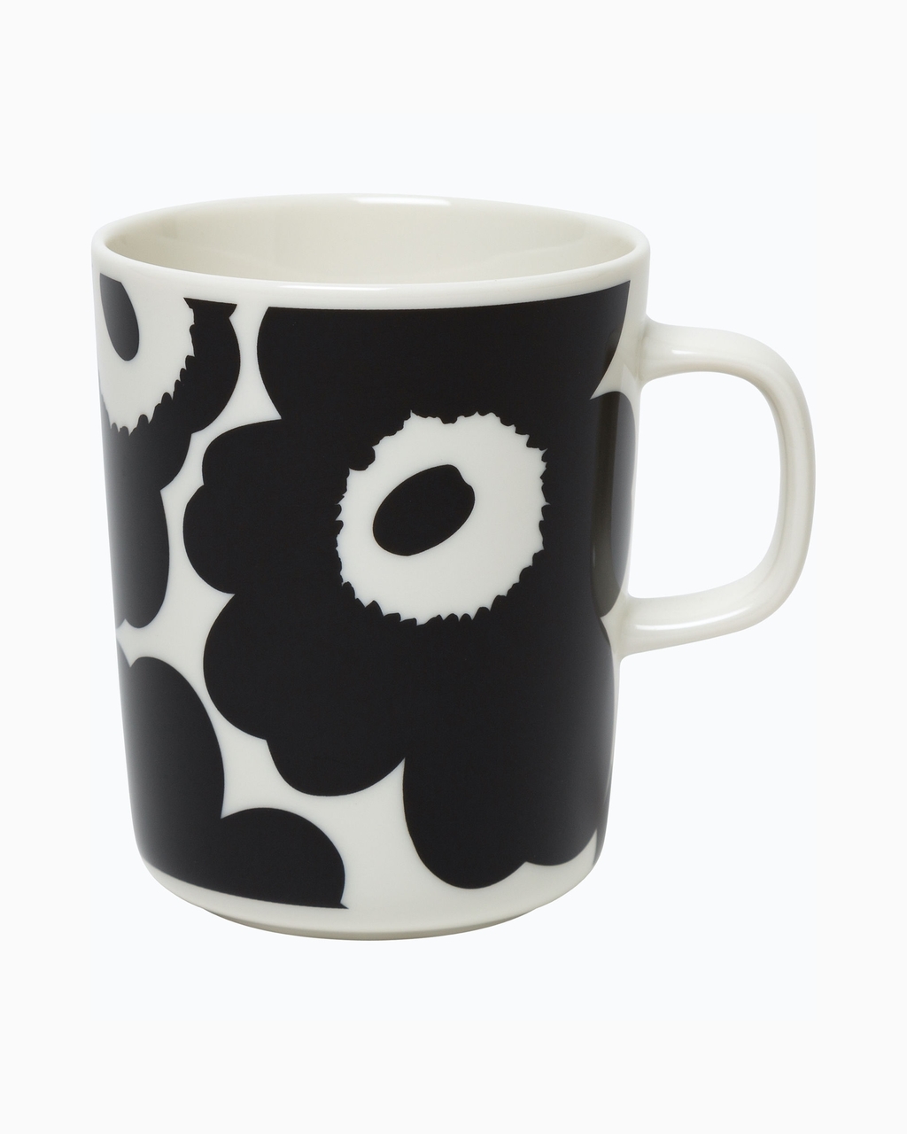 Marimekko servies Oiva / Juhla Unikko mug white/black 2,5 dl 070741-190 -  De Blaker exclusief