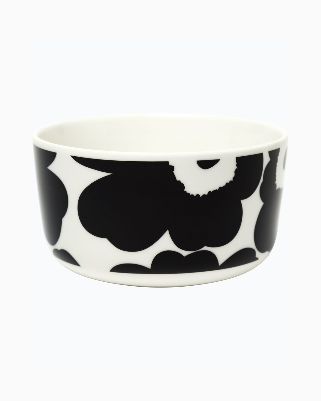 Marimekko servies Oiva/Unikko bowl black 5 dl - De Blaker exclusief